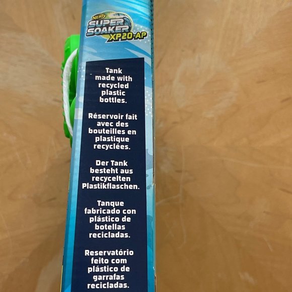 Nerf Super Soaker XP20-AP Water Blaster Tank Made Of Recycled Plastic Holidays - Picture 6 of 6